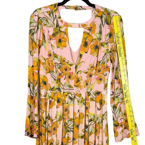 Free People, We the Free Tegan Printed Mini Dress, Long Sleeve Mini Dress Size 4 - Picture 6 of 11